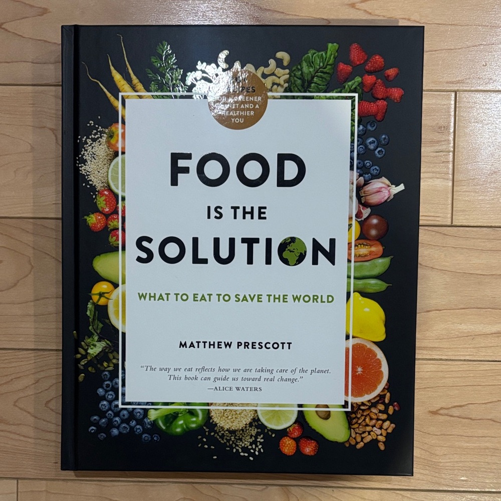 3/$40 - Food is the Solution by Matthew Prescott - new hardcover vegan health